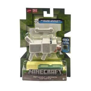 Figurina Stronghold Minecraft Craft a Block - Hostile Wolf, 8 cm imagine