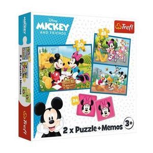 Puzzle Trefl 2 in 1 Memo Disney - Eroii Disney, 78 piese imagine