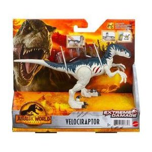 Figurina Jurassic World Extreme Damage - Dinozaur Velociraptor imagine