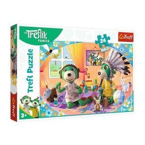 Puzzle Trefl Maxi Treflik - Familia fericita, 24 piese imagine