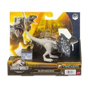 Figurina Jurassic World Dino Trackers Strike Attack - Dinozaur Dilophosaurus imagine