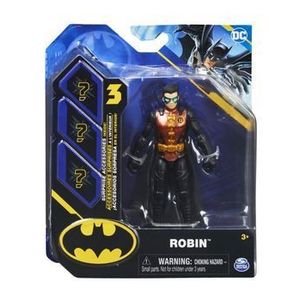 Figurina Batman - Robin, articulata, cu 3 accesorii surpriza, 10 cm imagine