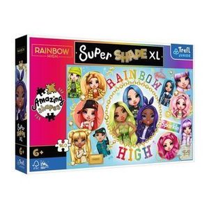 Puzzle Trefl Primo Super Shape XXL Rainbow High - Prietenele colorate, 160 piese imagine