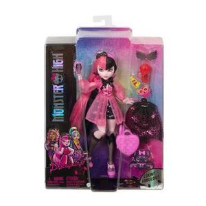 Set Monster High - Papusa Draculaura, cu animalut si accesorii imagine