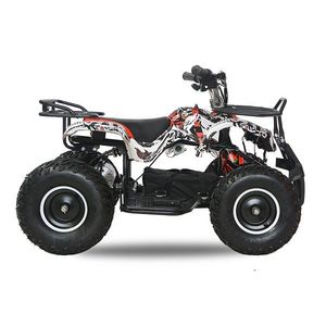 ATV electric NITRO Torino Quad 1000W 48V cu anvelope 13x4.10-6, grafiti white imagine