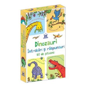 Dinozauri, Intrebari si raspunsuri, 50 jetoane, Editura DPH imagine