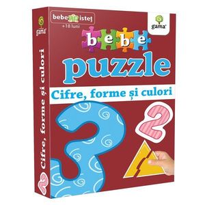 Editura Gama, Bebe Puzzle, Cifre, forme si culori imagine
