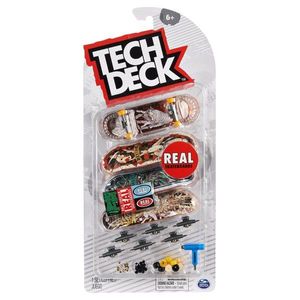 Set mini placa skateboard Tech Deck, 4 buc, Real, 20140753 imagine