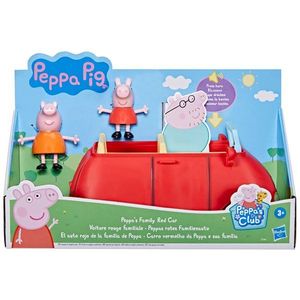Set de joaca cu doua figurine Peppa Pig, Peppas Family Red Car imagine