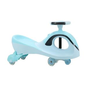 Masinuta fara pedale cu lumini si sunete Qitong Swing Car, Bleu imagine
