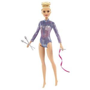 Papusa Barbie, Gimnastica ritmica, 30 cm, GTN65 imagine