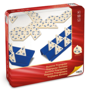 Joc de societate - Domino Triunghiular in cutie metalica | Cayro imagine