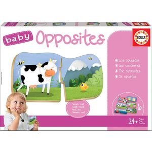 Set 4 puzzle-uri - Baby - Opposites | Educa imagine