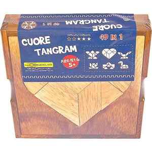 Puzzle din lemn - Heart Tangram | Logica Giochi imagine