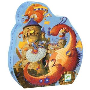 Puzzle - Cavalerul si dragonul | Djeco imagine