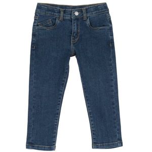 Pantaloni copii Chicco din denim stretch, Albastru Inchis, 05783-66MC imagine