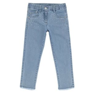 Pantaloni copii Chicco din denim stretch, Bleu 2, 08984-66MC imagine