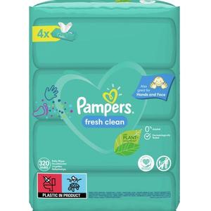 Servetele Umede pentru Bebelusi - Pampers Fresh Clean, 4x 80 buc imagine