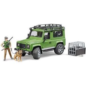 Jucarie Bruder, Forestry - Masina de teren Land Rover Defender cu padurar si caine imagine