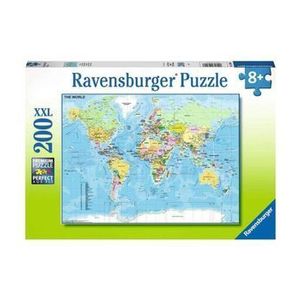 Puzzle harta lumii, 200 piese - Ravensburger imagine