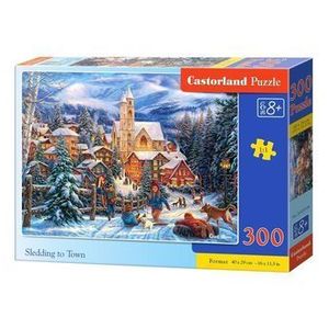 Puzzle Sledding to Town, 300 piese imagine