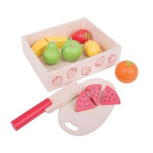 Cutie cu Fructe din Lemn imagine