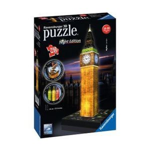 Puzzle 3D - Big Ben - Editie de noapte, 216 piese imagine