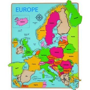 Puzzle incastru Europa, 25 piese imagine