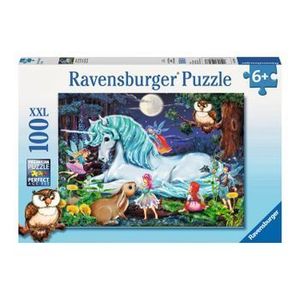Puzzle Unicorn in padure, 100 piese imagine