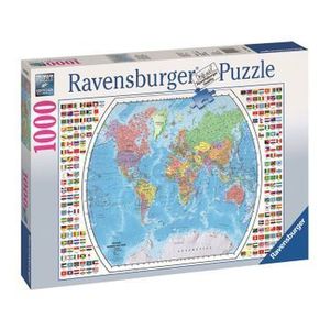 Puzzle 1000 piese - Harta Politica a lumii | Ravensburger imagine