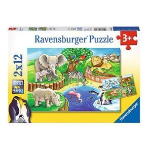 Puzzle 2 in 1 - Zoo, 24 piese imagine