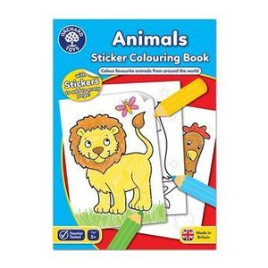 Carte de colorat cu activitati in limba engleza si abtibilduri - Animale imagine