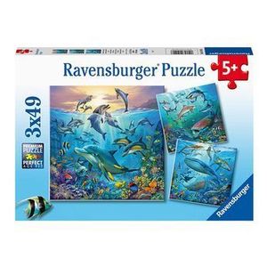 Puzzle 3 in1 - Lumea subacvatica, 147 piese imagine