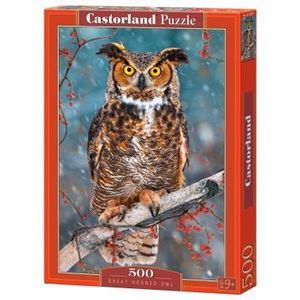 Puzzle Great Horned Owl, 500 piese imagine