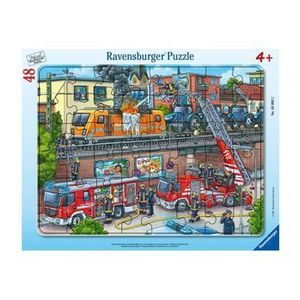 Puzzle Ravensburger - Misiune de salvare pompieri, 48 piese imagine