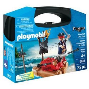 Playmobil Pirates, Set portabil - Pluta piratilor imagine