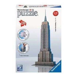Puzzle 3d empire state building, 216 piese - Ravensburger imagine