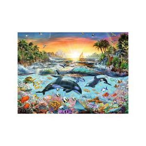 Puzzle Paradisul delfinilor, 200 piese imagine
