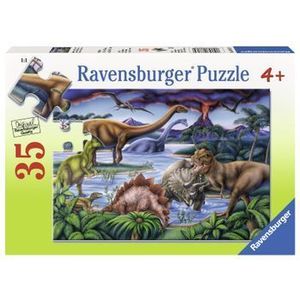 Puzzle Locul de joaca al dinozaurilor, 35 piese imagine