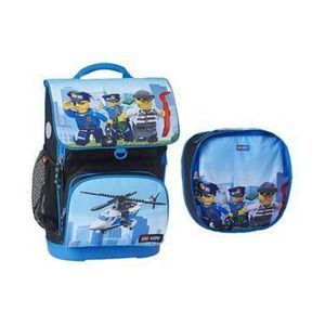 Ghiozdan scoala Maxi + sac sport, LEGO Core Line - design City Police Chopper imagine