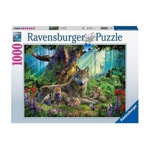 Puzzle Familie lupi, 1000 piese imagine