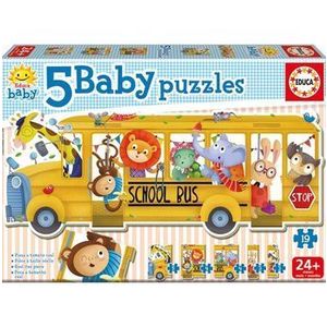 Puzzle Educa - School Bus, 19 piese imagine