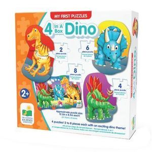 Primele mele 4 puzzle-uri - Dinozauri, 20 piese imagine
