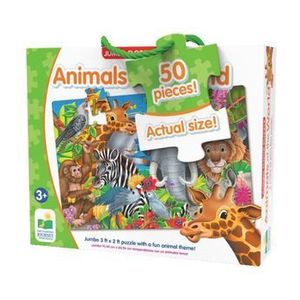 Puzzle mare de podea - Animalele lumii, 50 piese imagine