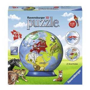 Puzzle 3d globul pamantesc 72 piese imagine