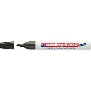 Marker permanent Edding 8300 Industrial, corp metalic, varf rotund, 1.5-3 mm, negru imagine