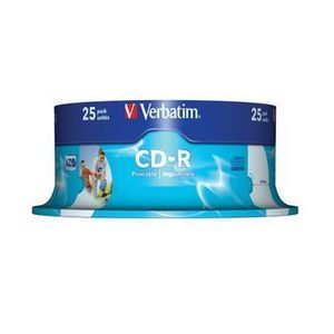 CD-R printabil Verbatim, 52x, 700 MB, 25 bucati/cake imagine