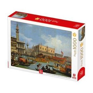 Puzzle adulti Deico Giovanni Antonio Canal - Bucentaur's Return to the Pier by the Palazzo Ducale, 1000 piese imagine