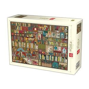 Puzzle adulti Deico Pattern Bookshelf, 1000 piese imagine