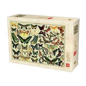 Puzzle adulti Deico Encyclopedia Puzzle - Butterflies, 1000 piese imagine